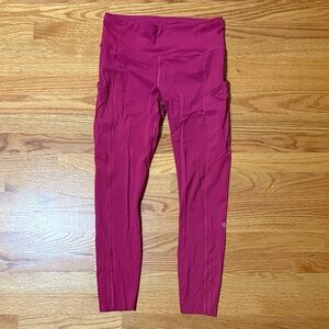 Lululemon Pink High-Waisted Leggings